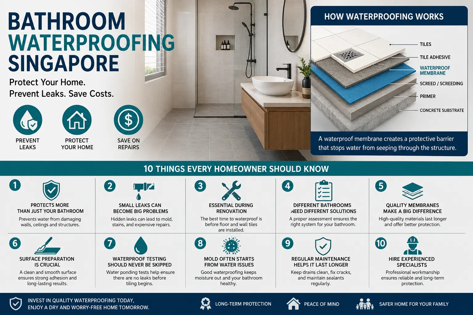 Bathroom Waterproofing Singapore