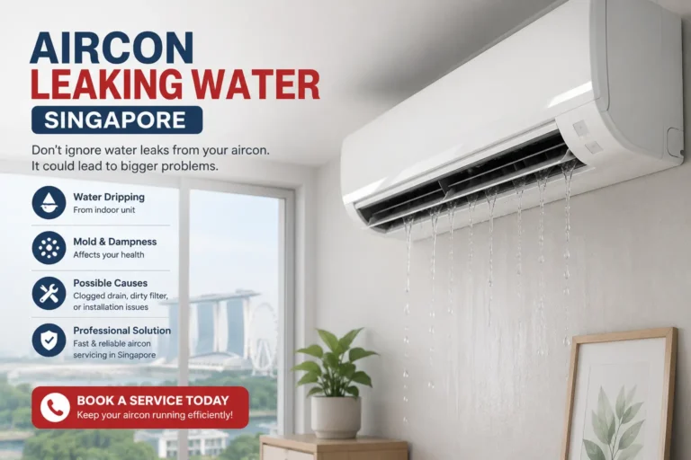 aircon leaking water singapore