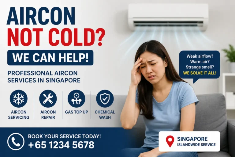 Aircon Not Cold Singapore – Common Causes and Easy Fixes