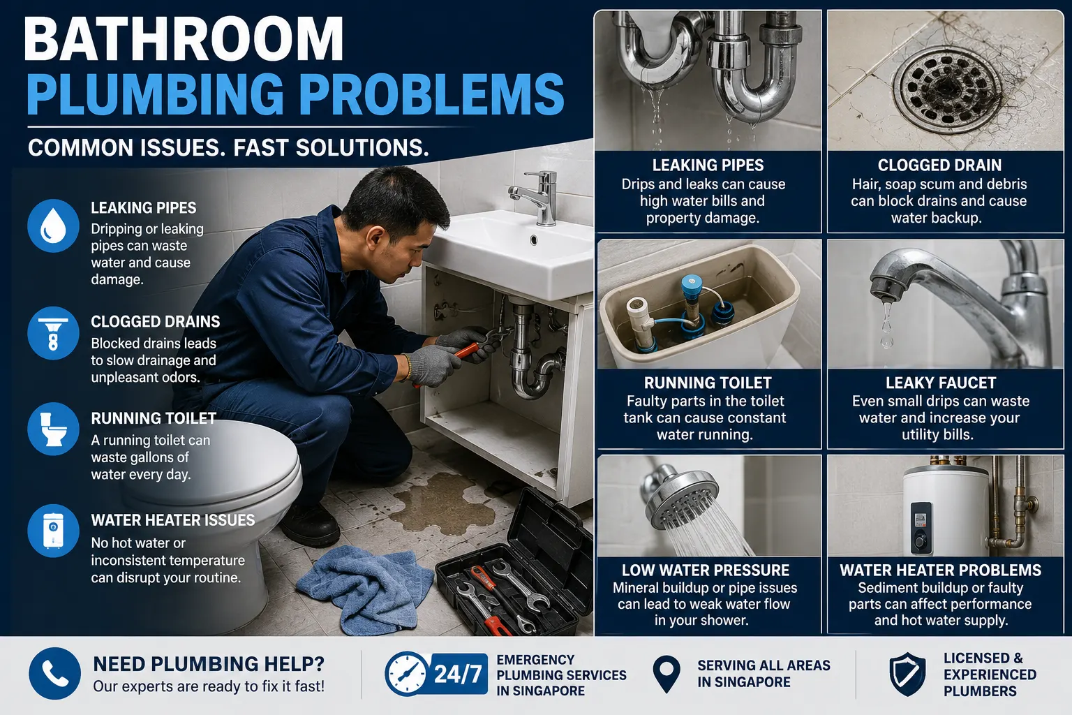 bathroom plumbing problems