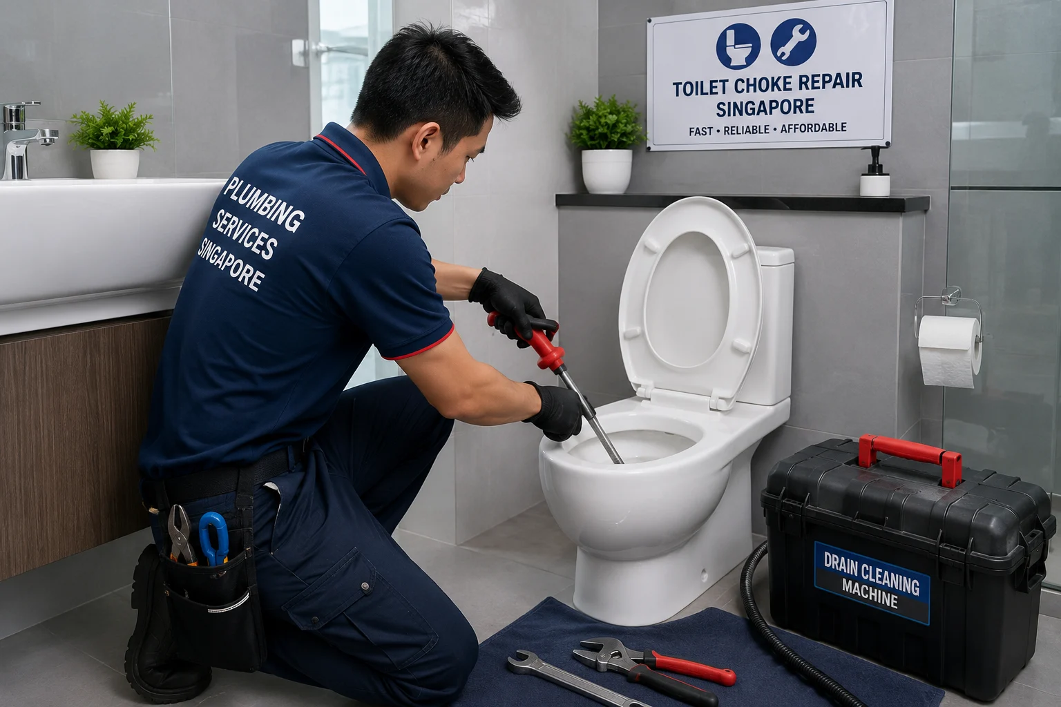 Toilet Choke Repair Singapore