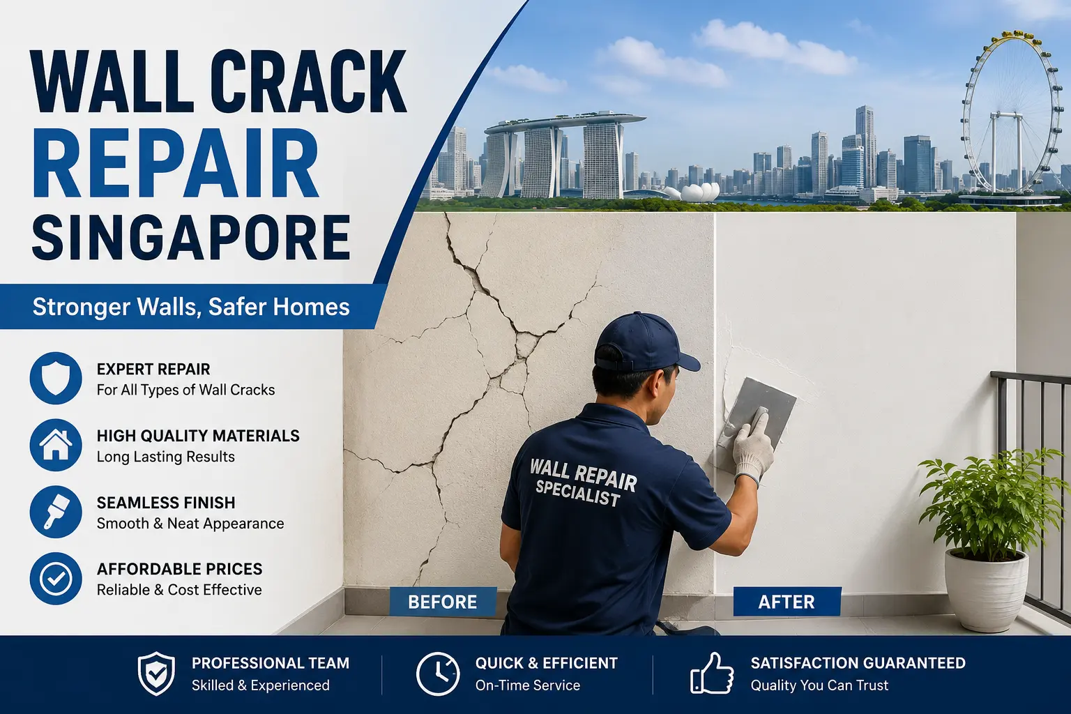 wall crack repair singapore