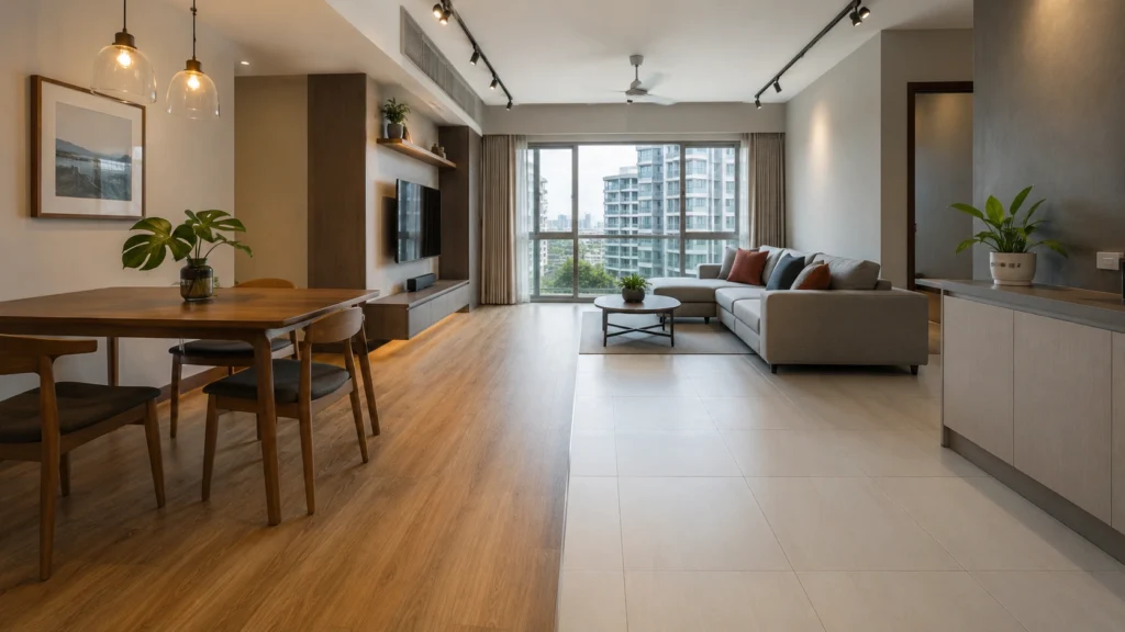 Vinyl vs Porcelain Tile Flooring Singapore HDB