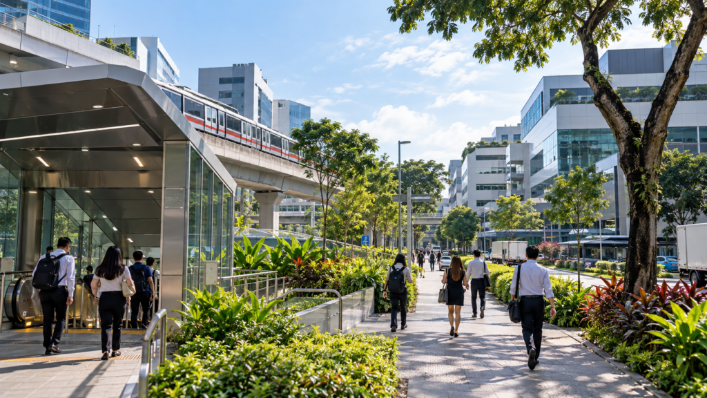 18 Howard Road Near Tai Seng MRT Singapore Walking route from Tai Seng MRT toward 18 Howard Road and Novelty BizCentre Singapore
