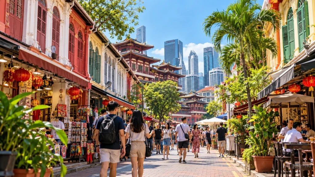 Maxwell MRT to Chinatown Walking Guide Walking from Maxwell MRT to Chinatown Singapore through colourful heritage shophouses